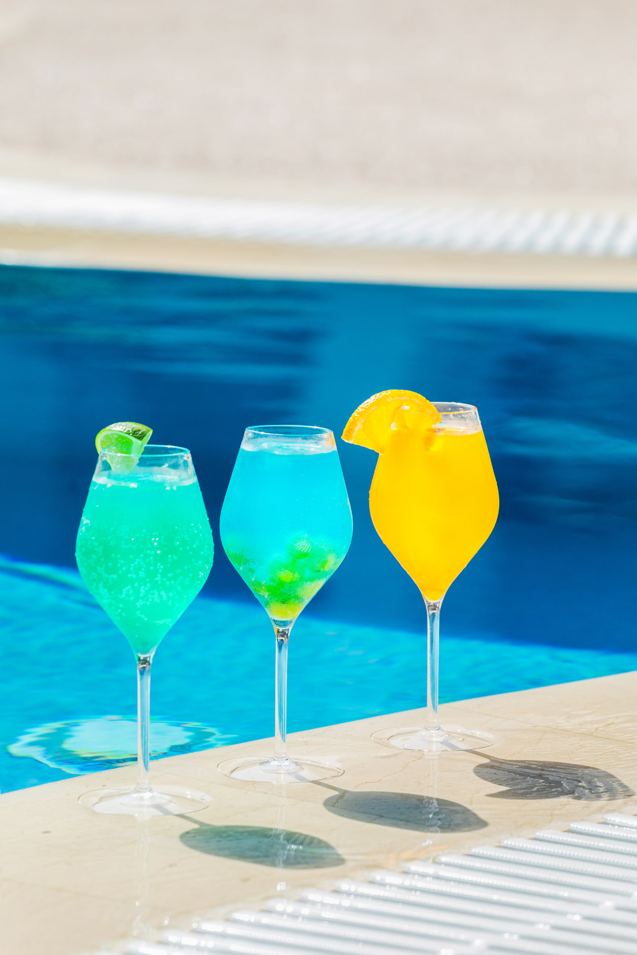 poolside cocktails at anese