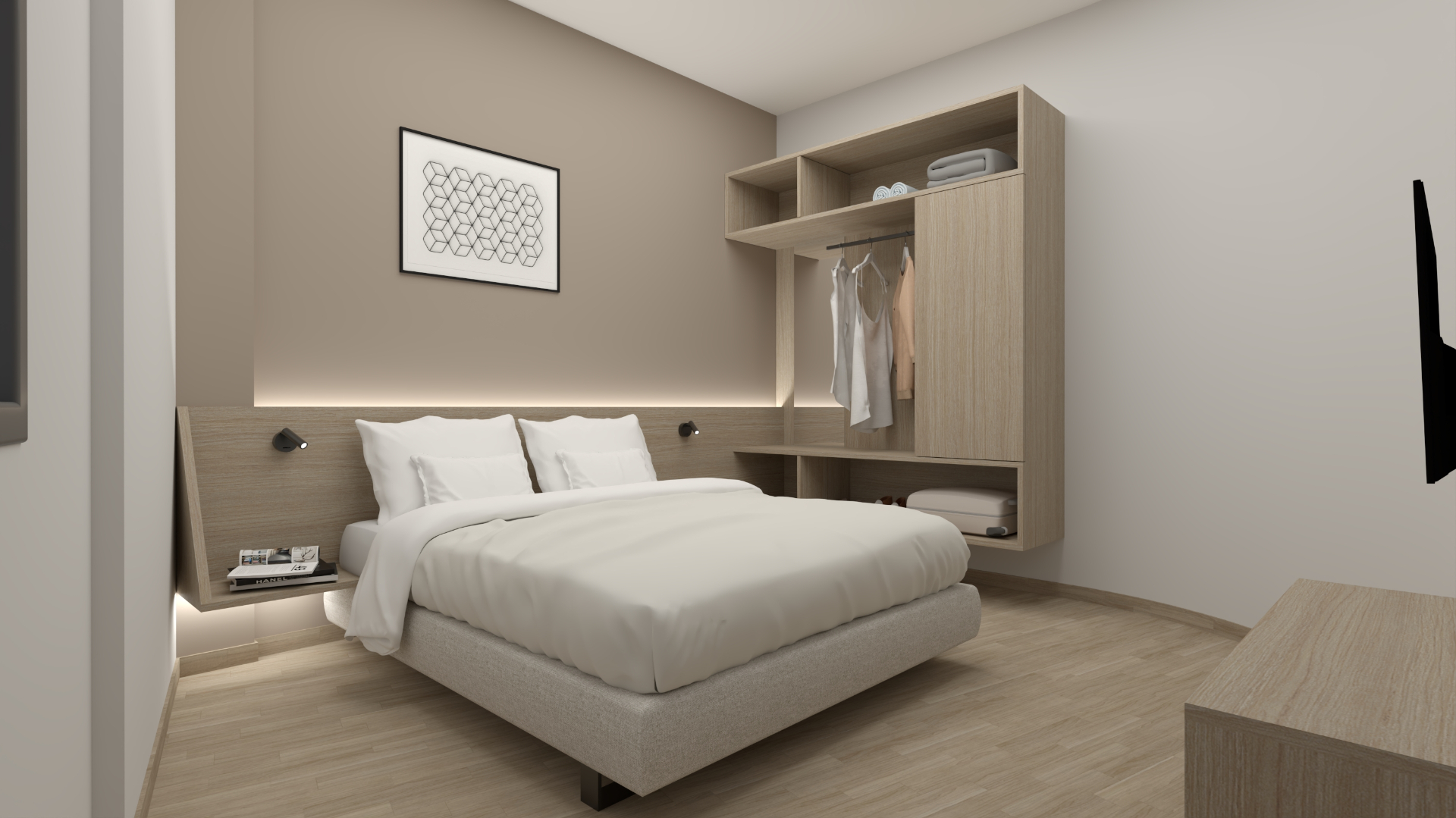 one-bedroom suite — detail